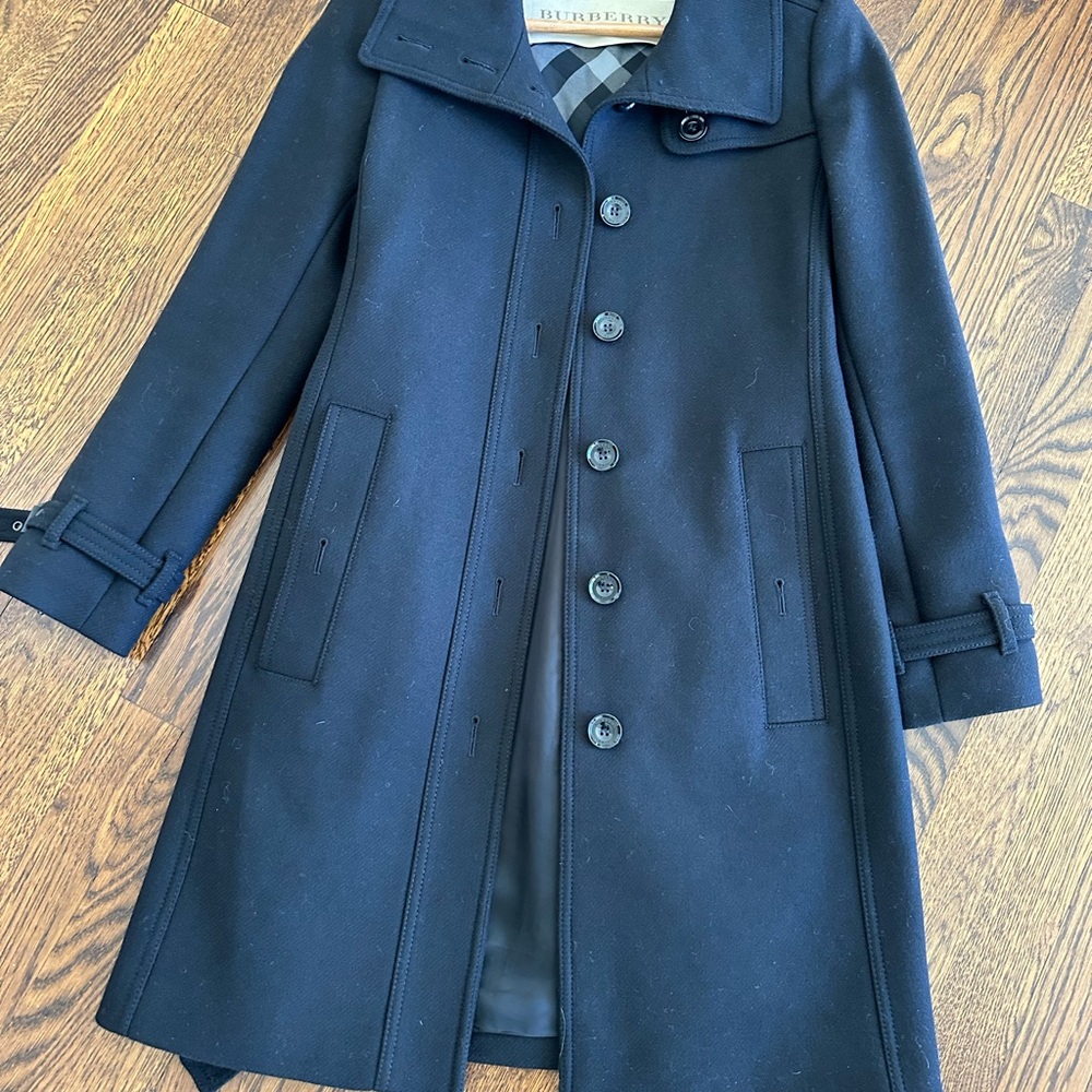 Burberry Brit Rushmond Wool/ Cashmere Trench Coat - Size 4